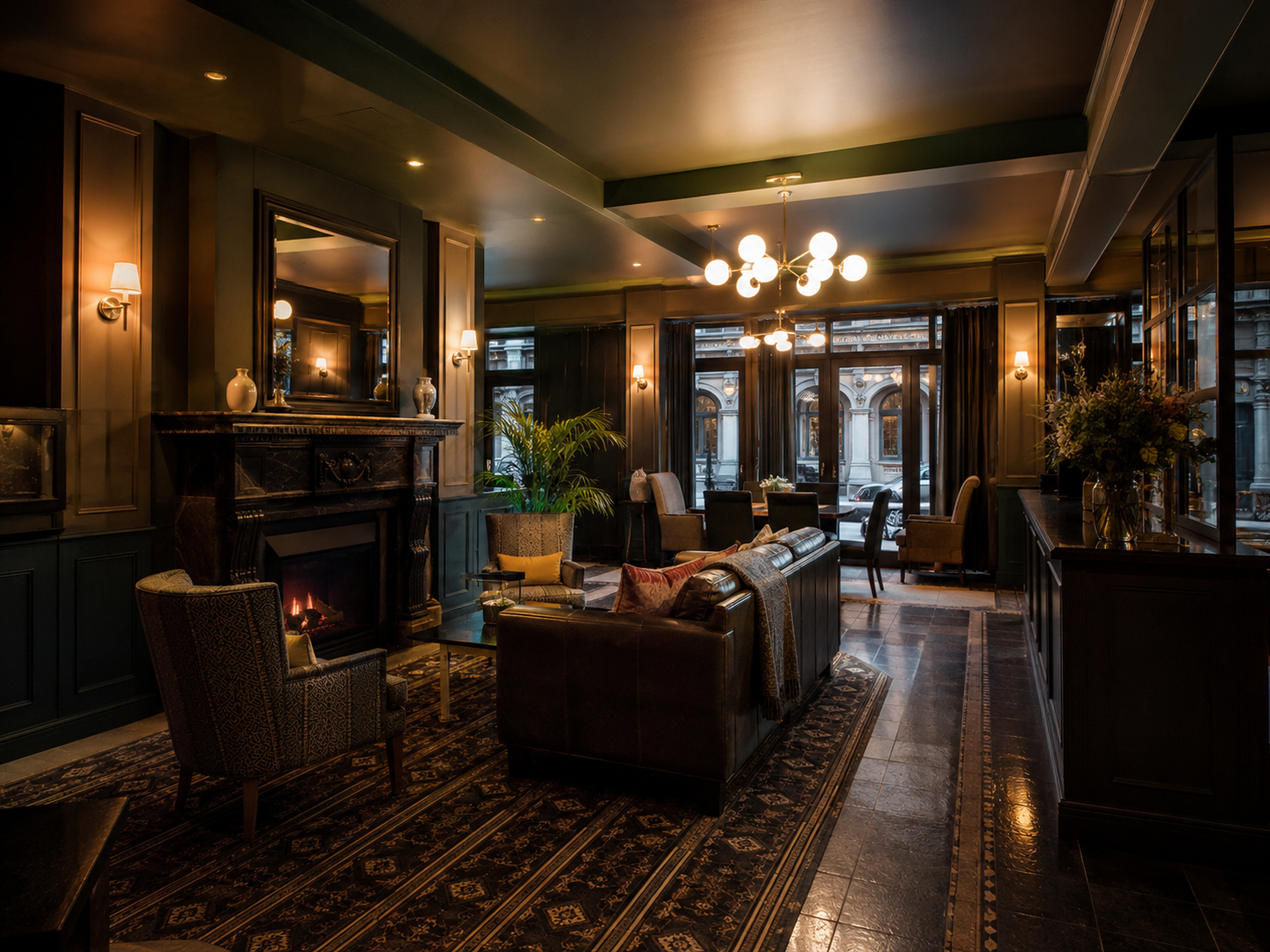 Szerencse hotel lounge for legal information page