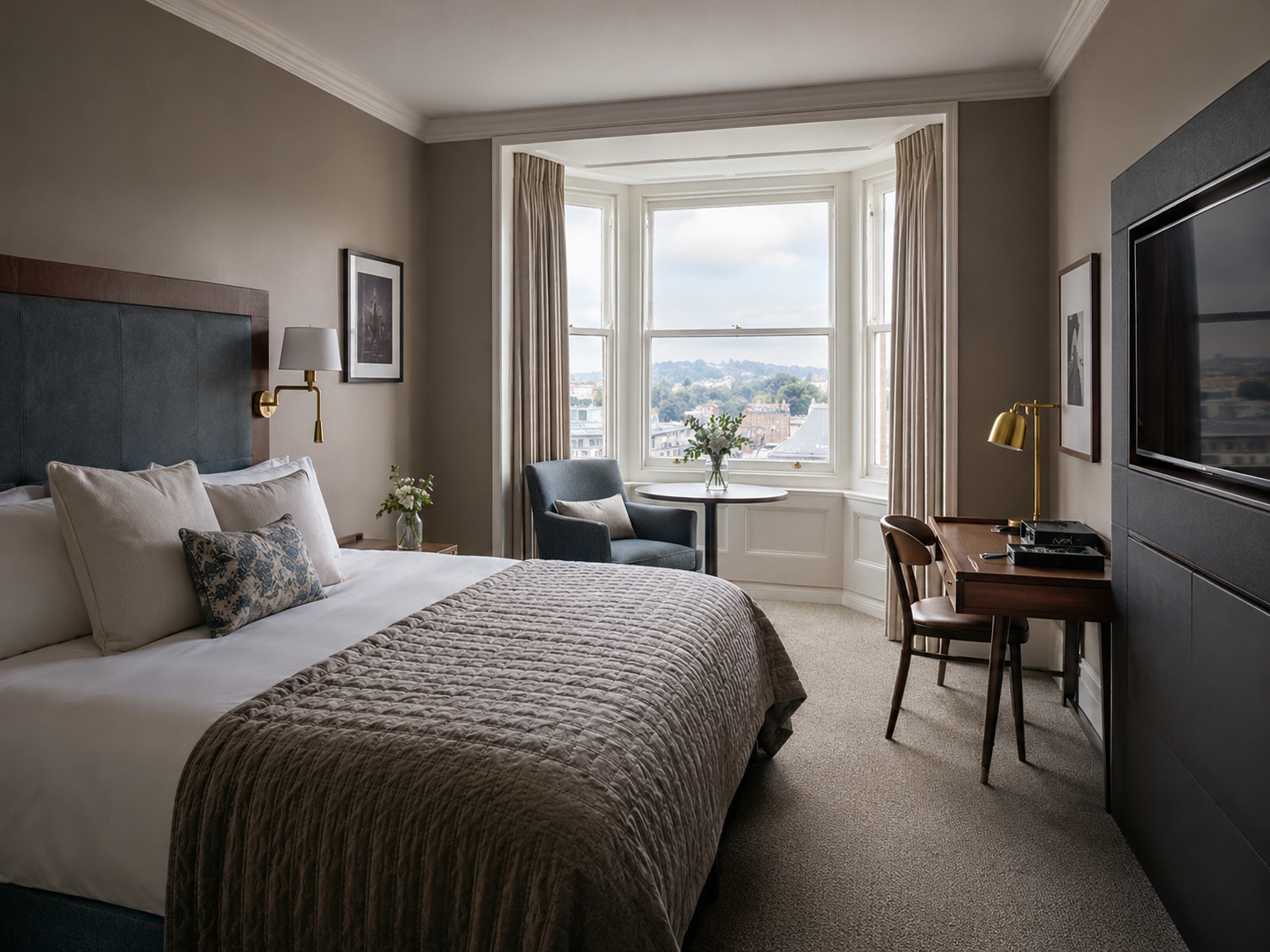 Calm Szerencse guest room atmosphere with premium linens